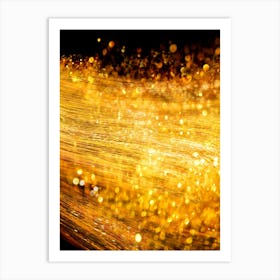 Abstract Golden Light Art Print