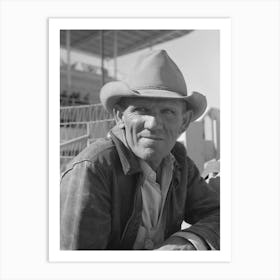 El Centro (Vicinity), California, Cattleman At The Imperial County Fair By Russell Lee Art Print