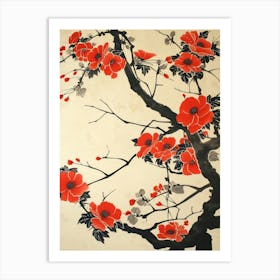 Great Japan  Hokusai Botanical Japanese 21 Art Print