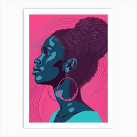 Portrait Of A Black Woman 4 Art Print