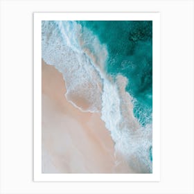 Aerial View Of A Beach 102 Art Print