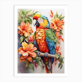 Parrot Painting Art Print