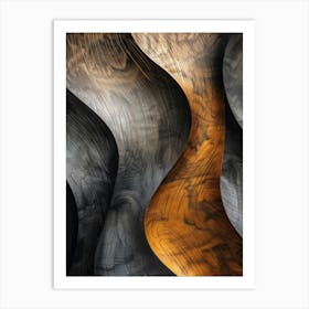 Abstract Wood Art Print