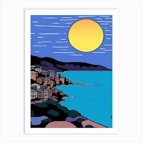 Minimal Design Style Of Dubrovnik, Croatia 3 Art Print