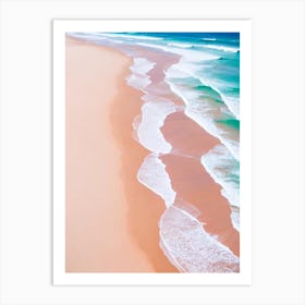 South Curl Curl Beach, Australia Pink Photography Art Print