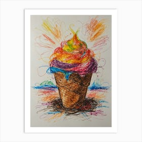 Ice Cream Cone 99 Art Print