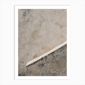 Stairway And A Wall Art Print