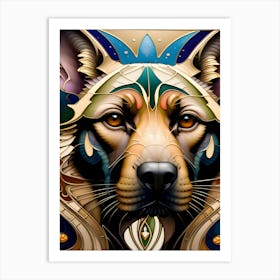 German Shepherd Painting~Escape Clause ~Reimagined Art Print