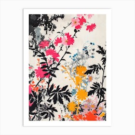 Hokusai  Great Japan Floral Japanese 2 Art Print