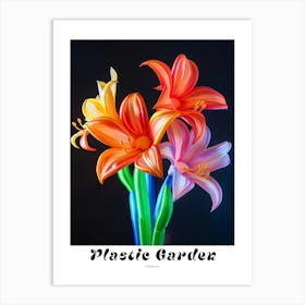Bright Inflatable Flowers Poster Amaryllis 4 Art Print