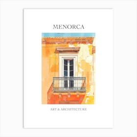 Menorca Travel And Architecture Poster 1 Art Print