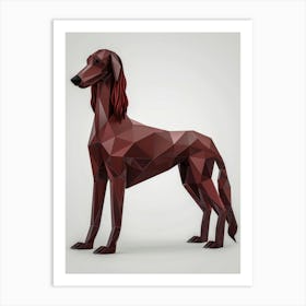 Polygonal Dog Art Print