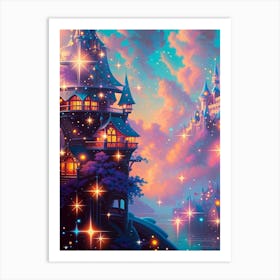 Fantasy Fairytale Castle 2 Art Print