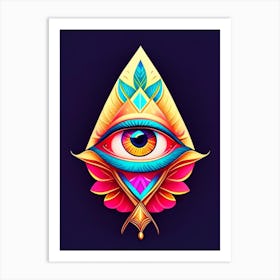 Pineal Gland, Symbol, Third Eye Tattoo 3 Art Print