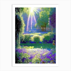 Mirabell Palace Gardens, Austria Classic Painting Art Print