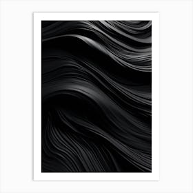 Black Art Digital Texture 4 Art Print