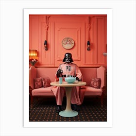 Darth Vader In Wes Anderson Style 24 Art Print