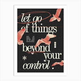 Let Go Of Things Art Print