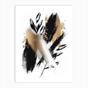 Abstract Brushstrokes Canvas Print 5 Art Print