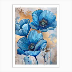 Blue Poppies 21 Art Print