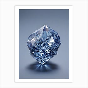 Blue Diamond Art Print