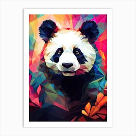 Panda Art In Cubistic Style 2 Art Print