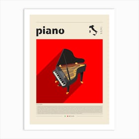 Piano Art Print