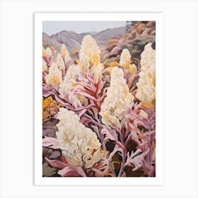 Celosia 2 Flower Painting Art Print