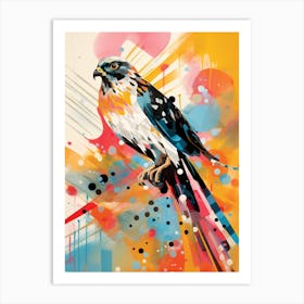 Bird Painting Collage Harrier 1 Art Print