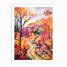 Autumn Gardens Painting Gothenburg Botanical Garden Sweden 4 Art Print