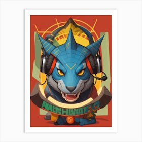 Wolf In A Hat Art Print