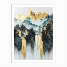 Zagros Dreams Metallic Grandeur Art Print