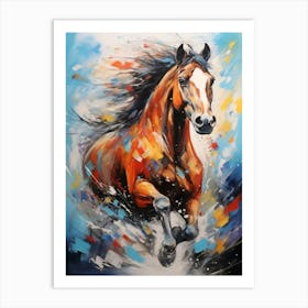 Horse Running Art Print