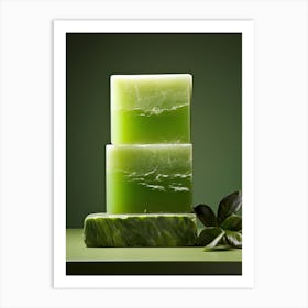 Green Soap, Stones Art 1 Art Print