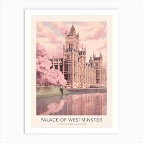 The Palace Of Westminster London United Kingdom Travel Poster Art Print