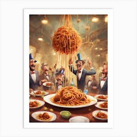 Night Of Spaghetti Art Print