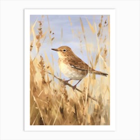 Bird Painting Hermit Thrush 2 Art Print