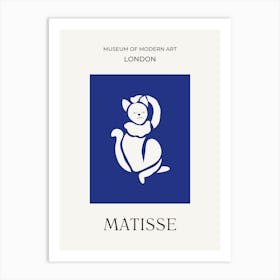 Matisse Blue Cat Art Print