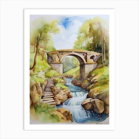 Roman stone bridge.1 Art Print