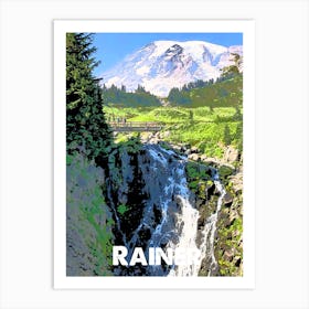 Rainer, National Park, Nature, USA, Wall Print, Art Print