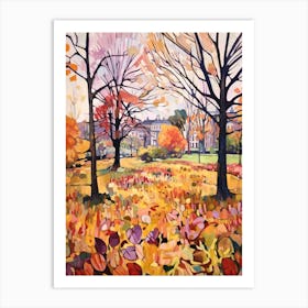 Autumn Gardens Painting Kew Gardens London 6 Art Print