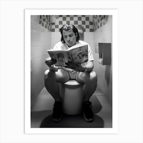Toilet Scene John Travolta In Pulp Fiction 1994 Art Print