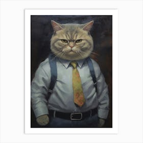 Gangster Cat British Shorthair 2 Art Print