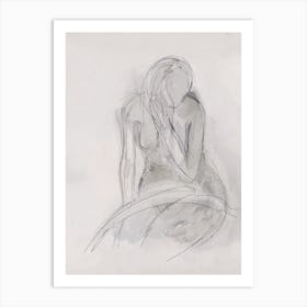 Bathing Figure Art Print