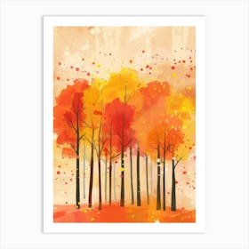 Autumn Trees 27 Art Print