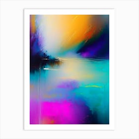 Fog Waterscape Bright Abstract 1 Art Print