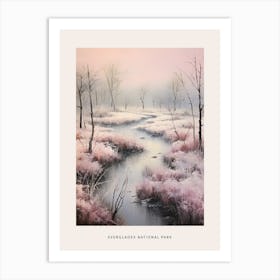 Dreamy Winter National Park Poster  Everglades National Park United States 3 Art Print