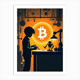 Bitcoin 3 Art Print