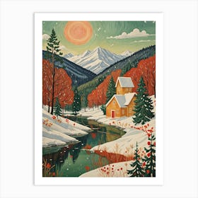 Winter In The Mountains Art Print