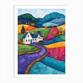 Ireland Countryside Contemporary 6 Art Print